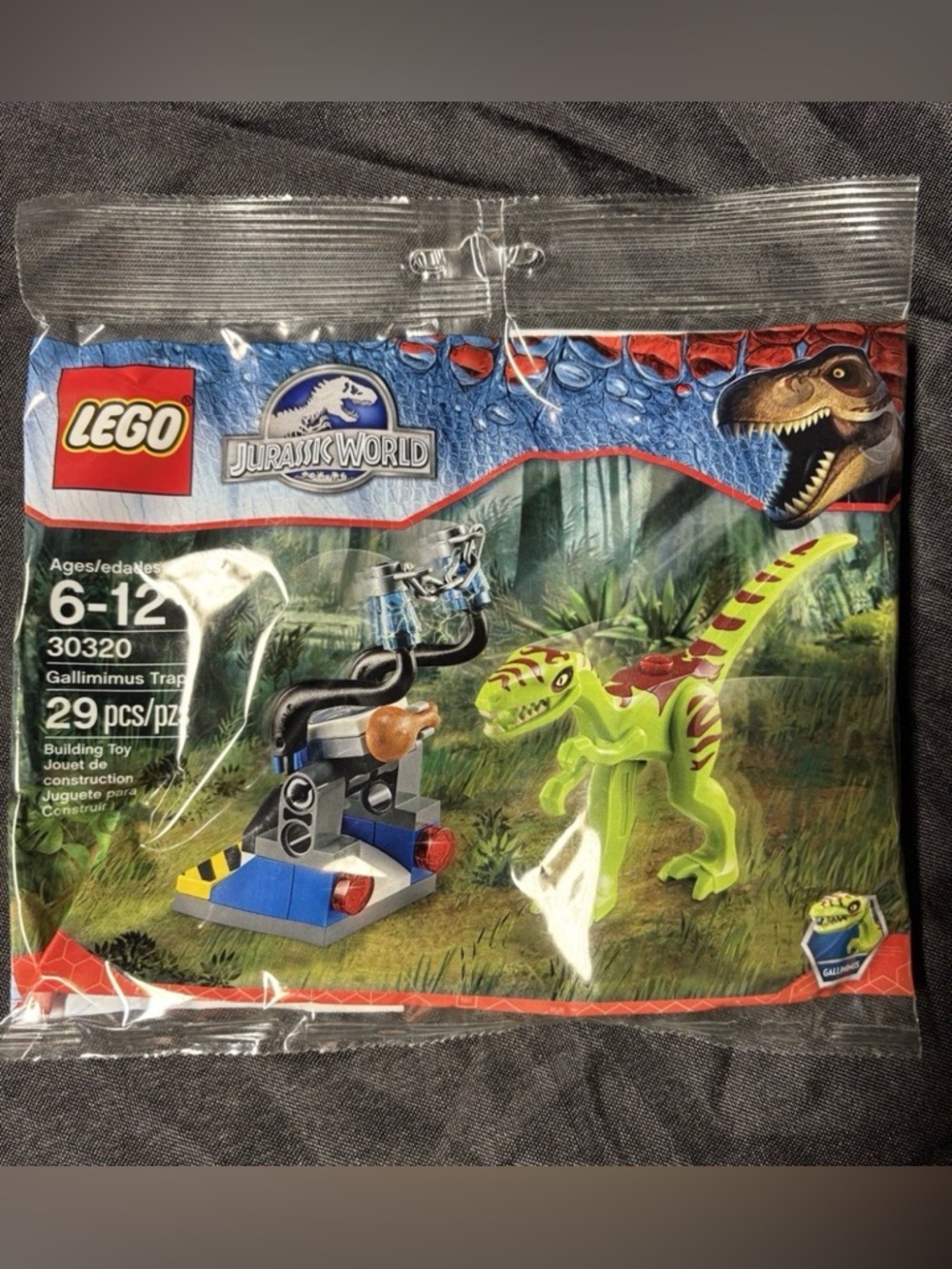 LEGO 30320 JURASSIC WORLD GALLIMIMUS TRAP (29 Pieces Polybag) DINOSAUR NEW
